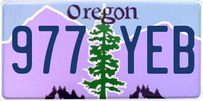 OR license plate 977YEB