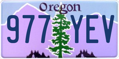 OR license plate 977YEV