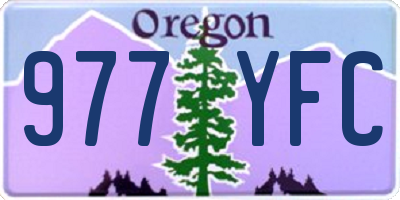 OR license plate 977YFC