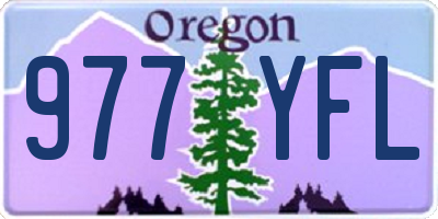 OR license plate 977YFL