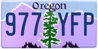 OR license plate 977YFP