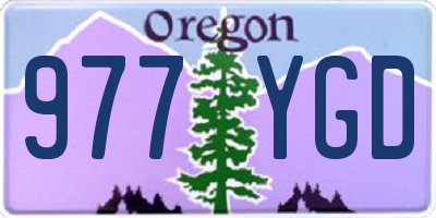 OR license plate 977YGD