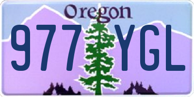 OR license plate 977YGL
