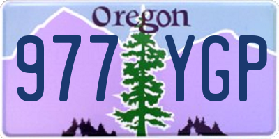 OR license plate 977YGP