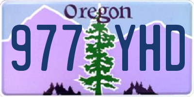 OR license plate 977YHD