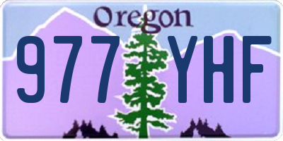 OR license plate 977YHF