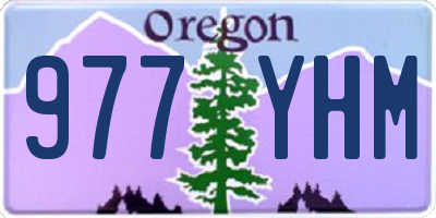 OR license plate 977YHM