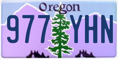 OR license plate 977YHN