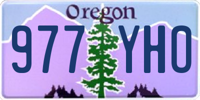 OR license plate 977YHO