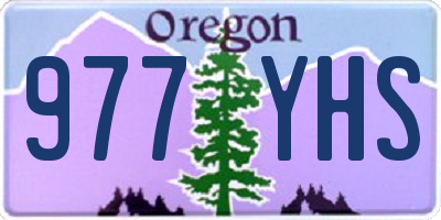 OR license plate 977YHS