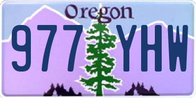 OR license plate 977YHW