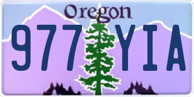 OR license plate 977YIA