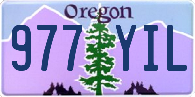 OR license plate 977YIL