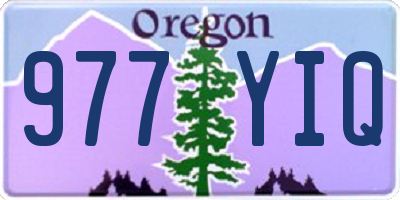 OR license plate 977YIQ