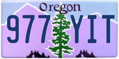 OR license plate 977YIT