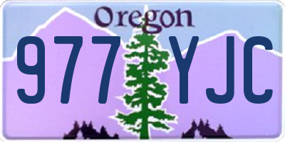 OR license plate 977YJC