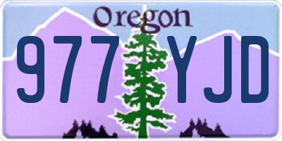 OR license plate 977YJD