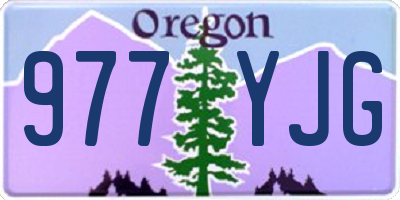 OR license plate 977YJG