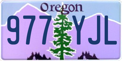 OR license plate 977YJL