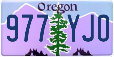 OR license plate 977YJO