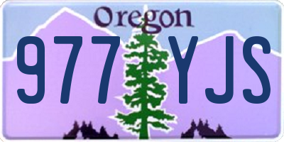 OR license plate 977YJS