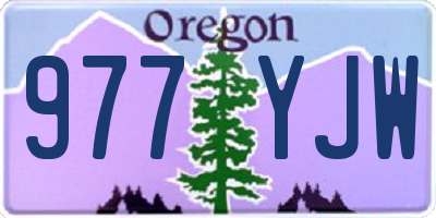 OR license plate 977YJW