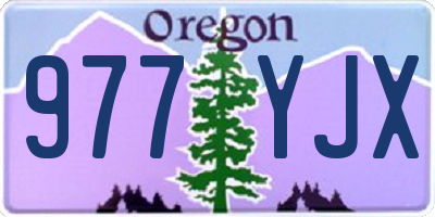 OR license plate 977YJX