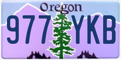 OR license plate 977YKB