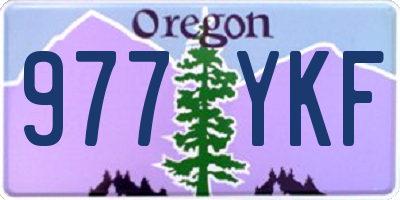 OR license plate 977YKF