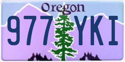 OR license plate 977YKI