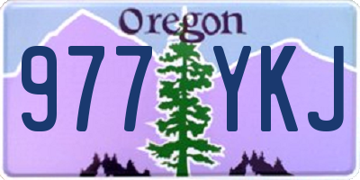 OR license plate 977YKJ