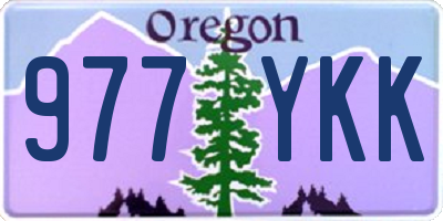 OR license plate 977YKK