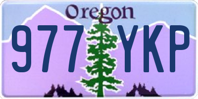 OR license plate 977YKP