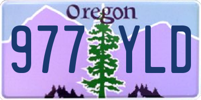 OR license plate 977YLD