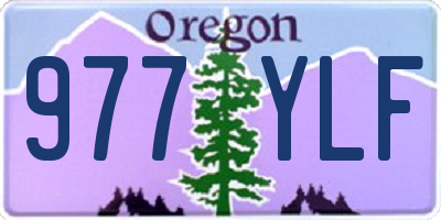 OR license plate 977YLF