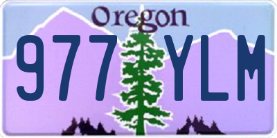 OR license plate 977YLM
