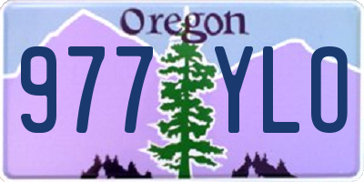 OR license plate 977YLO
