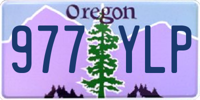 OR license plate 977YLP