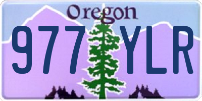 OR license plate 977YLR