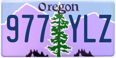 OR license plate 977YLZ