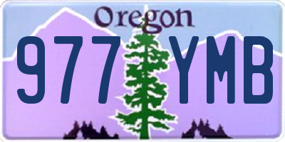 OR license plate 977YMB