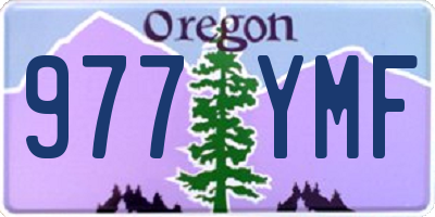 OR license plate 977YMF