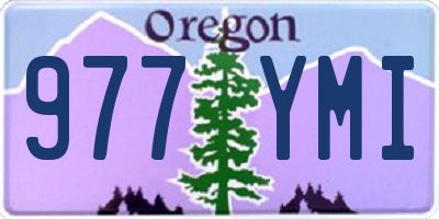 OR license plate 977YMI