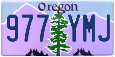 OR license plate 977YMJ