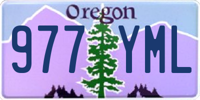 OR license plate 977YML