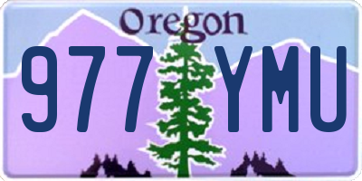 OR license plate 977YMU