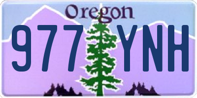 OR license plate 977YNH