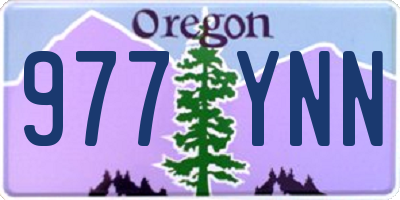 OR license plate 977YNN