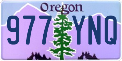 OR license plate 977YNQ