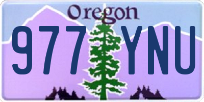 OR license plate 977YNU